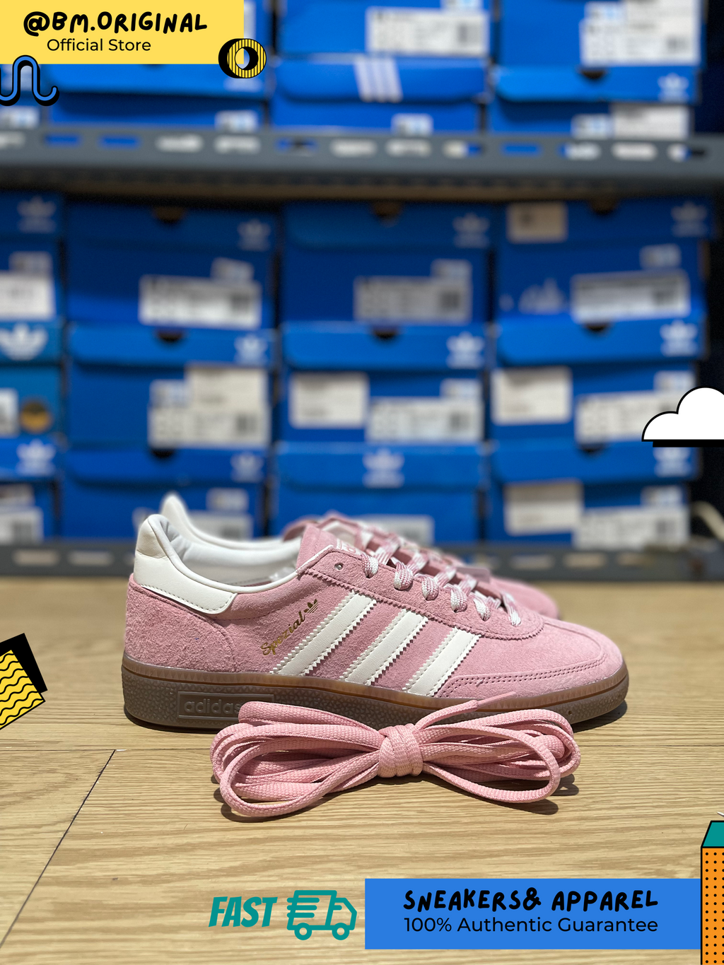 Adidas Spezial Handball Wonder Mauve Off White Gum KJ6305