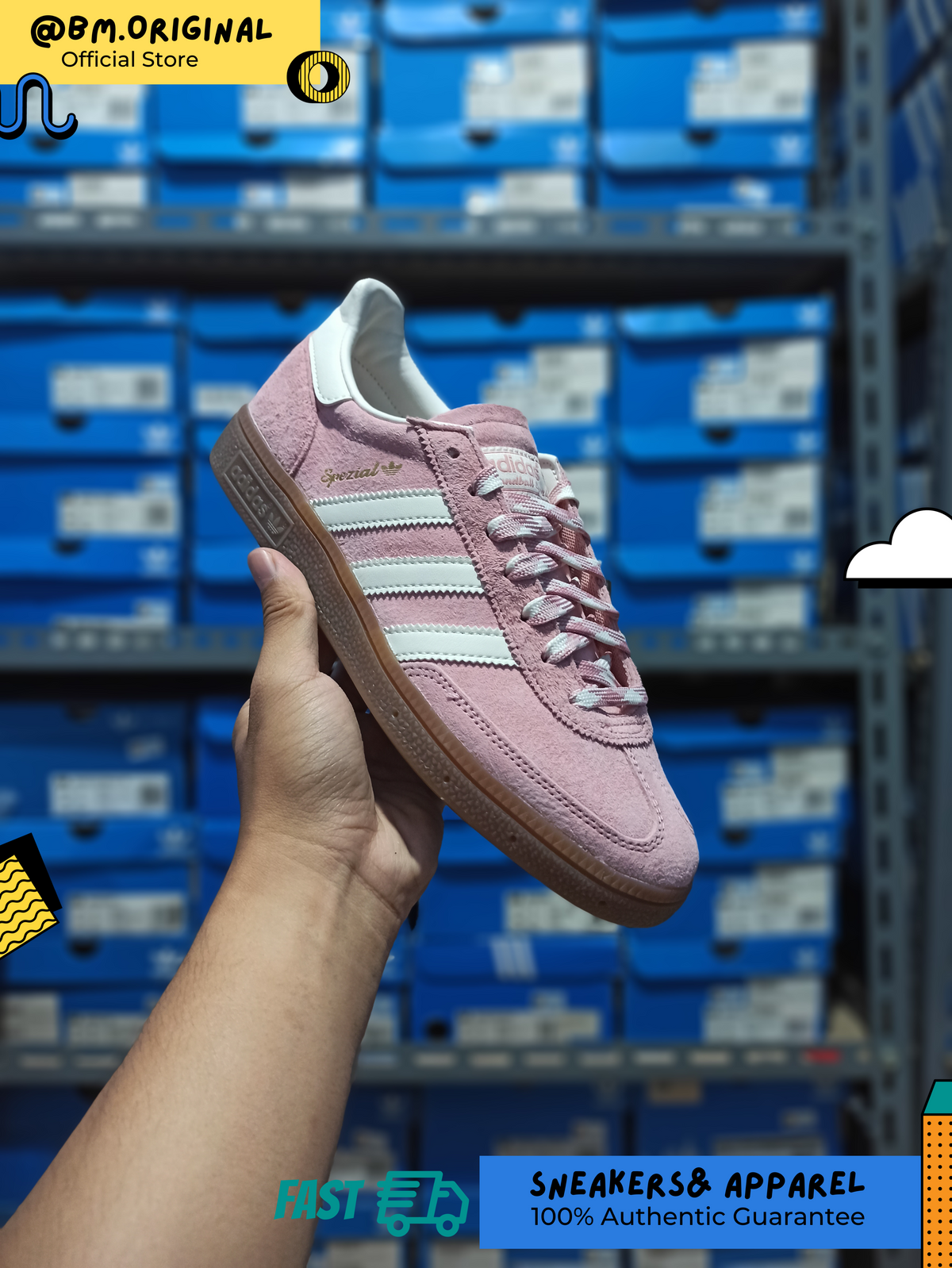 Adidas Spezial Handball Wonder Mauve Off White Gum KJ6305