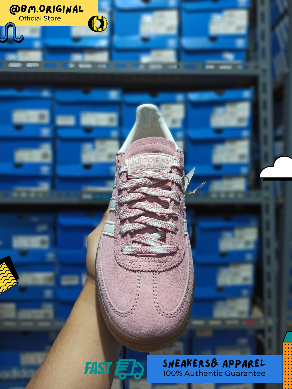 Adidas Spezial Handball Wonder Mauve Off White Gum KJ6305