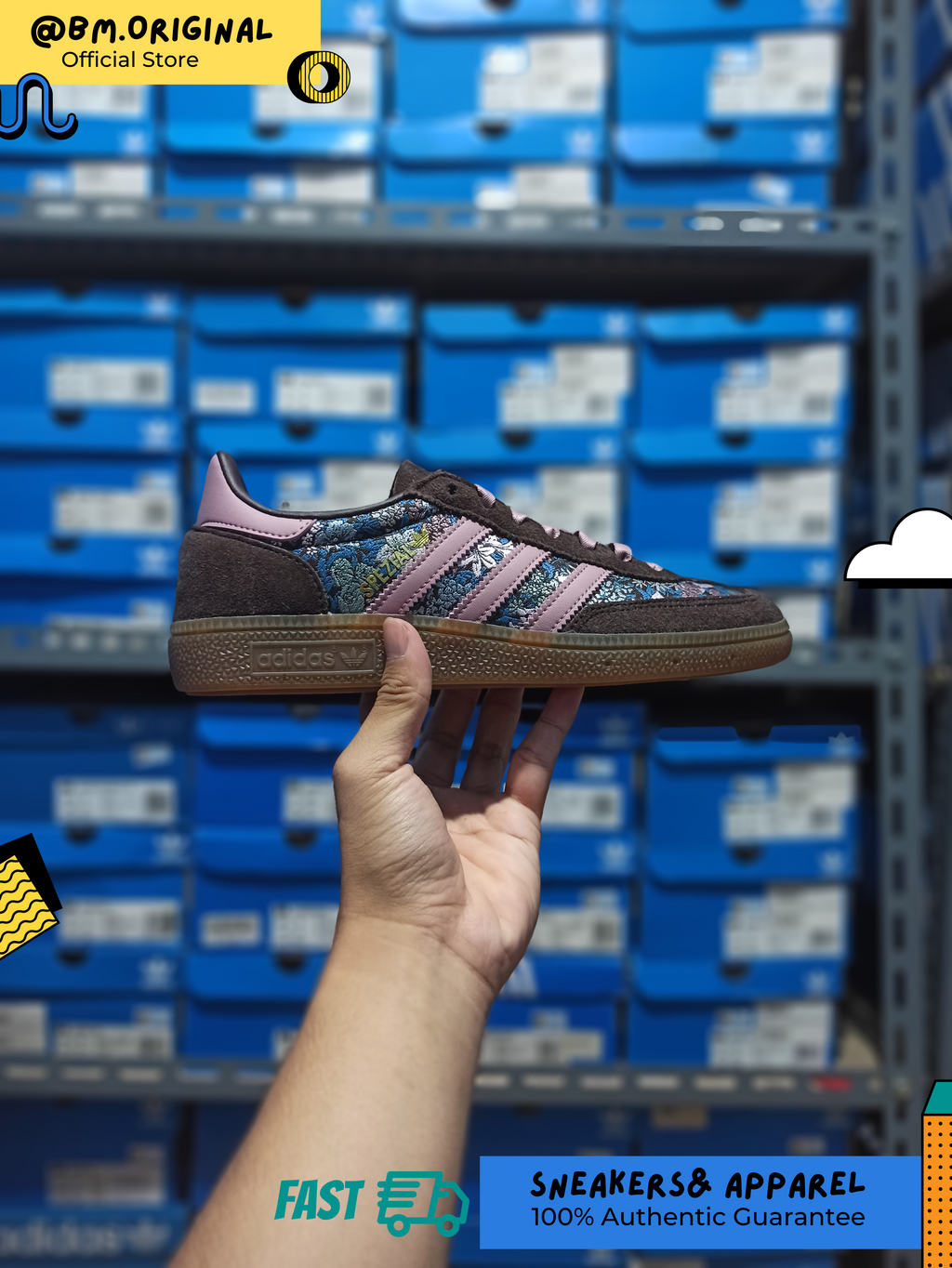 Adidas Spezial Handball x Liberty London Aurora Coffee Magic Mauve Gum KH9814