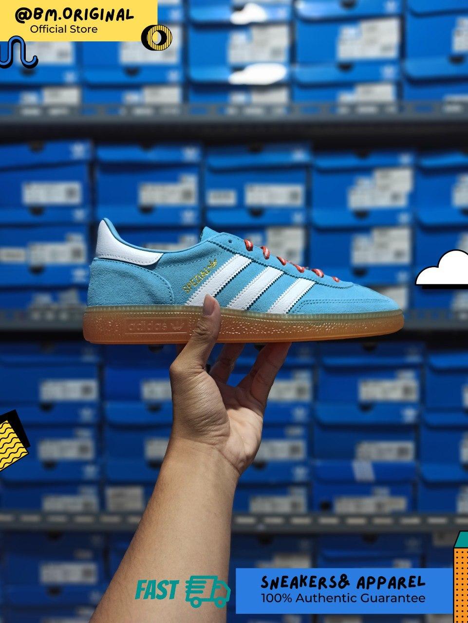 Adidas Sulawesi Spezial Handball Preloved Blue White Gum Island Series JS1986