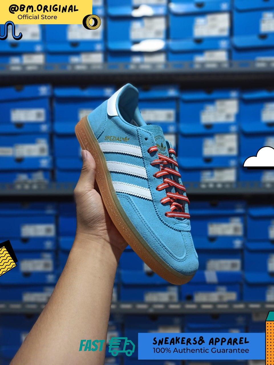 Adidas Sulawesi Spezial Handball Preloved Blue White Gum Island Series JS1986