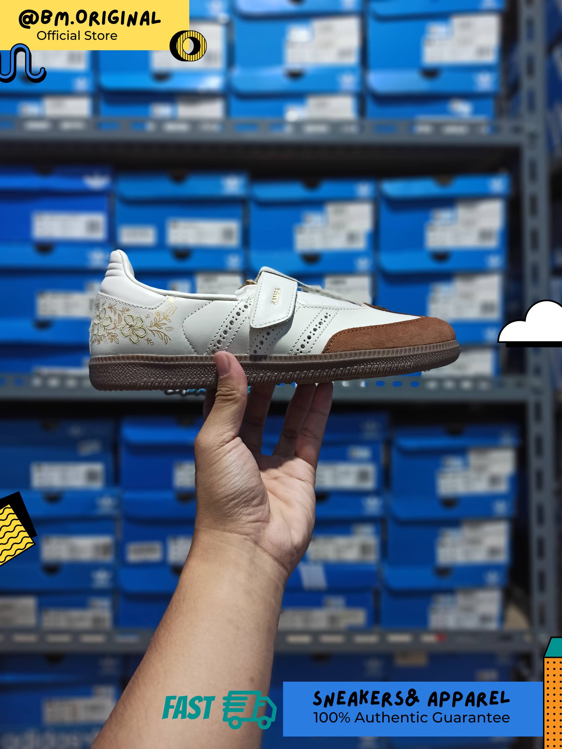 Adidas Summer Glow SAMBA JANE INDONESIA Off White Gum LA5398