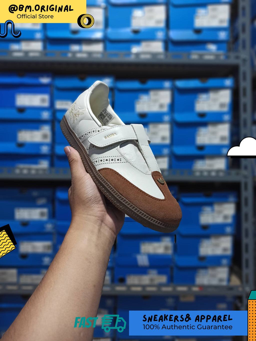 Adidas Summer Glow SAMBA JANE INDONESIA Off White Gum LA5398