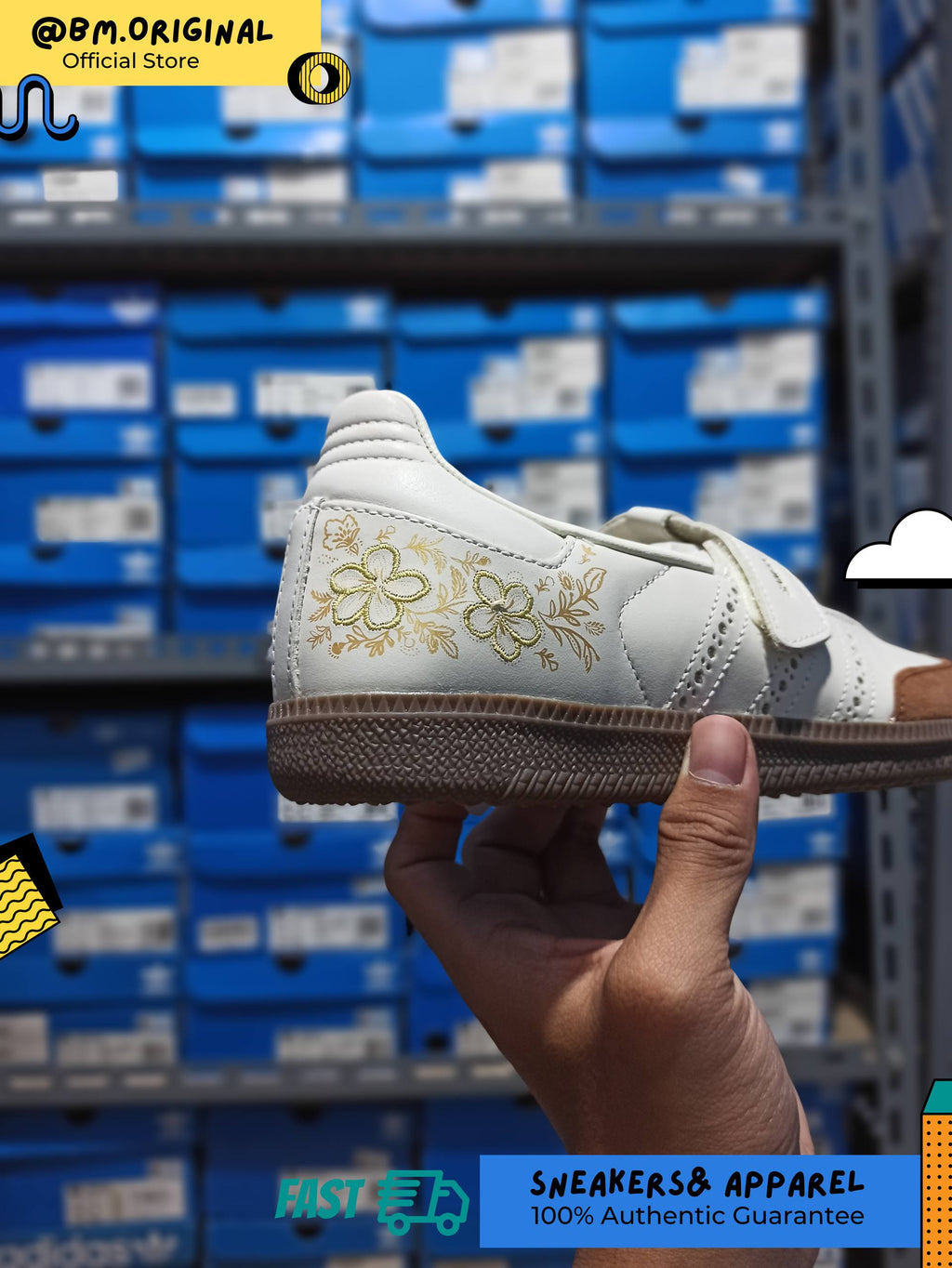 Adidas Summer Glow SAMBA JANE INDONESIA Off White Gum LA5398