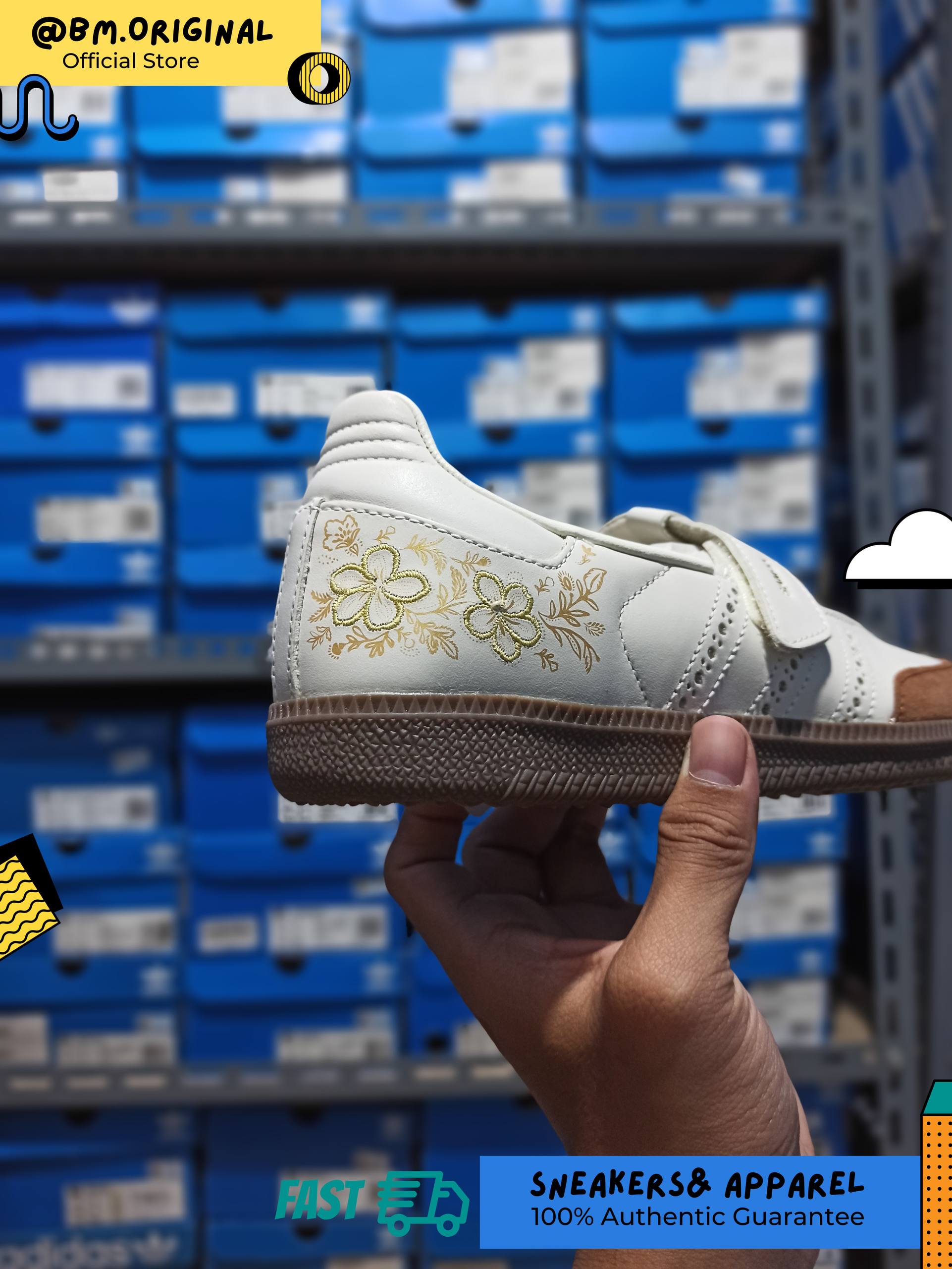 Adidas Summer Glow SAMBA JANE INDONESIA Off White Gum LA5398
