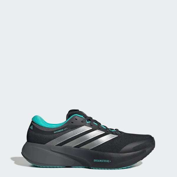 Adidas Supernova Rise 3 Mercedes AMG Petronas F1 TEAM Core Black Silver Metallic Semi Mint Rush KJ3671