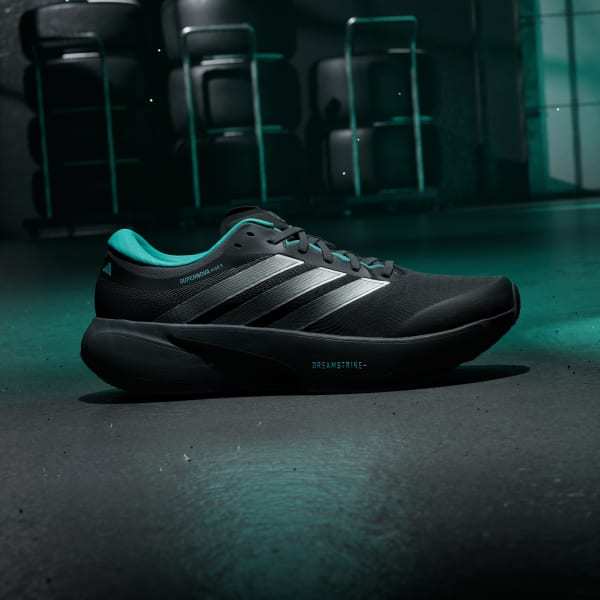 Adidas Supernova Rise 3 Mercedes AMG Petronas F1 TEAM Core Black Silver Metallic Semi Mint Rush KJ3671
