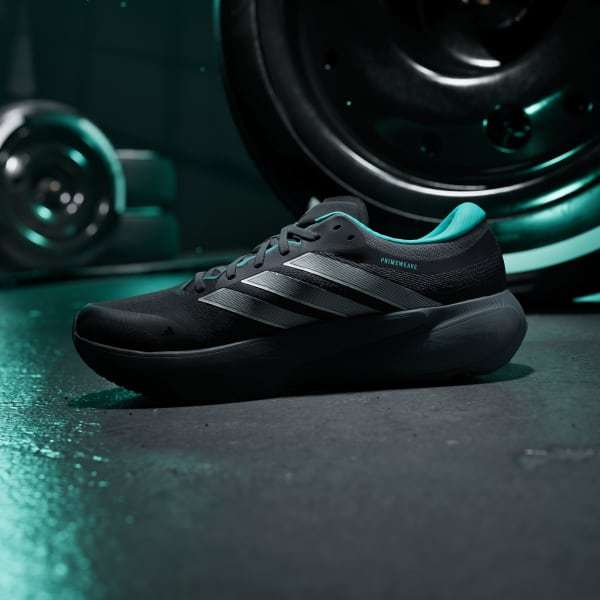 Adidas Supernova Rise 3 Mercedes AMG Petronas F1 TEAM Core Black Silver Metallic Semi Mint Rush KJ3671