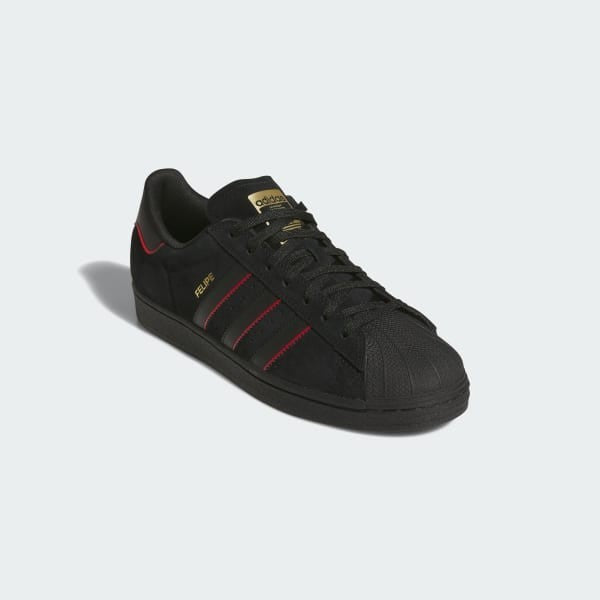 Adidas Superstar ADV x Felipe Gustavo Core Black Better Scarlet Gold Metalic JR7831