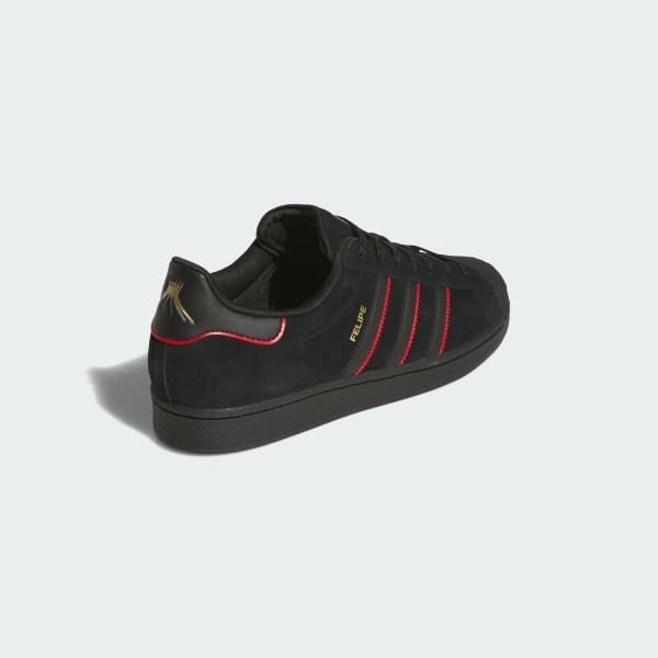 Adidas Superstar ADV x Felipe Gustavo Core Black Better Scarlet Gold Metalic JR7831