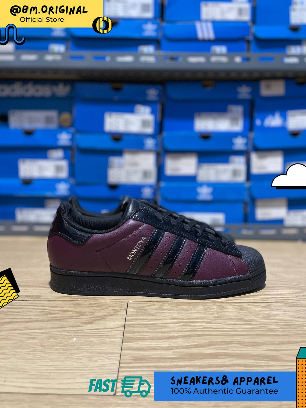 Adidas Superstar ADV x Marcos montoya Maroon Core Black Maroon KI6735