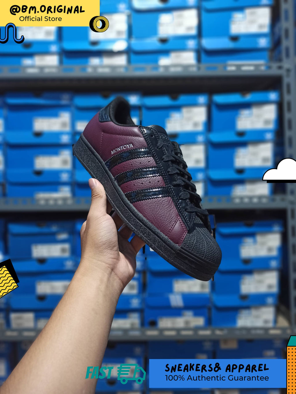 Adidas Superstar ADV x Marcos montoya Maroon Core Black Maroon KI6735