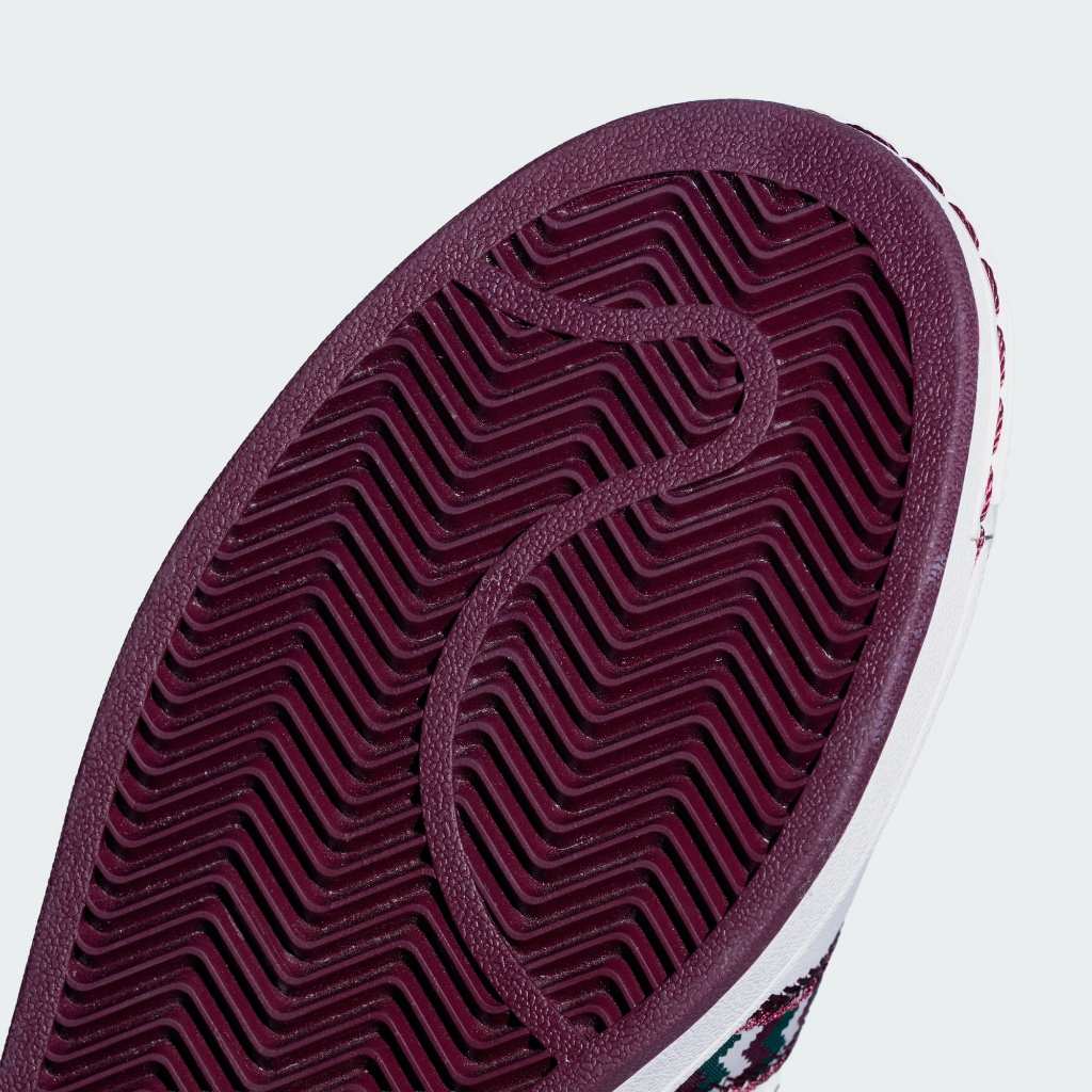 Adidas Superstar II Cloud White Maroon Collegiate Green KJ8083