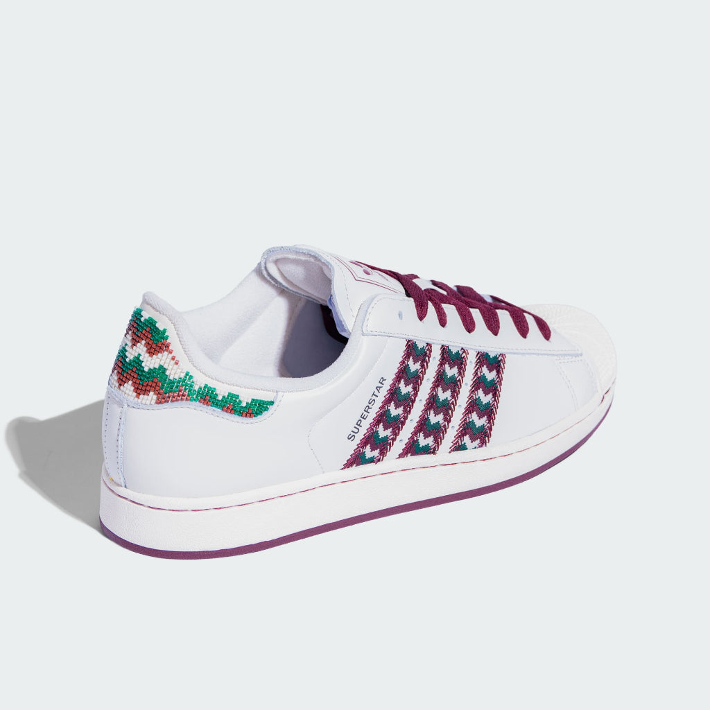 Adidas Superstar II Cloud White Maroon Collegiate Green KJ8083