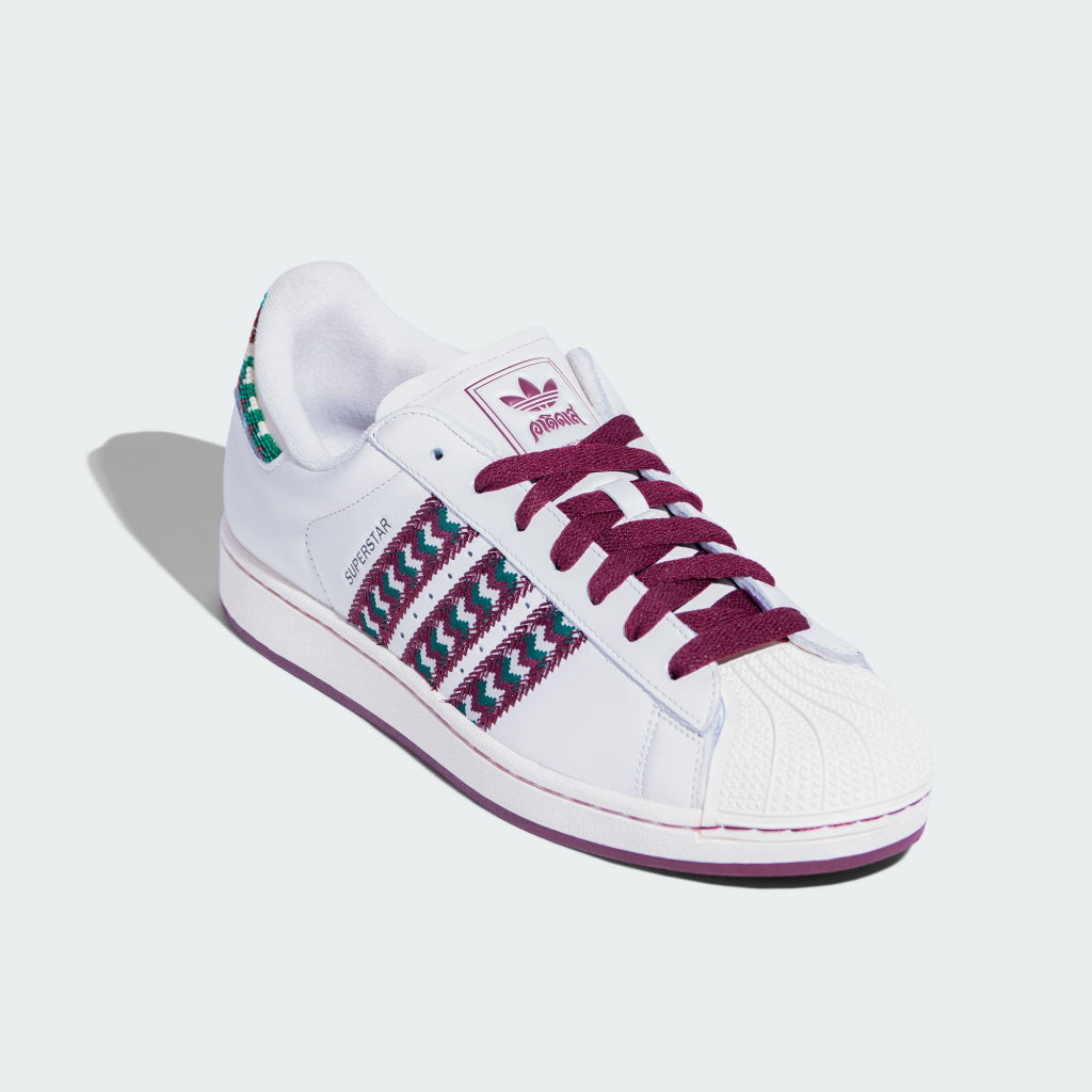 Adidas Superstar II Cloud White Maroon Collegiate Green KJ8083