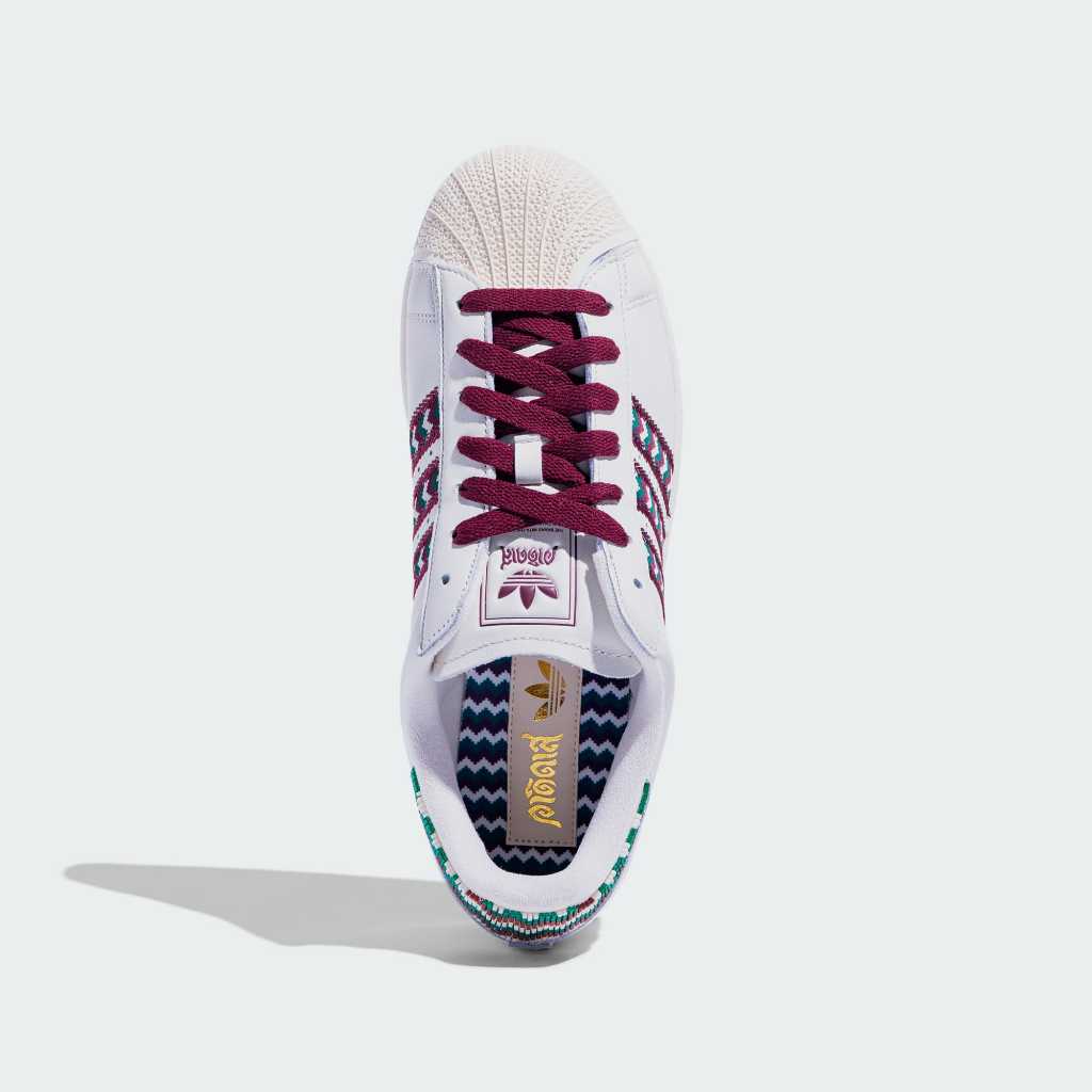Adidas Superstar II Cloud White Maroon Collegiate Green KJ8083