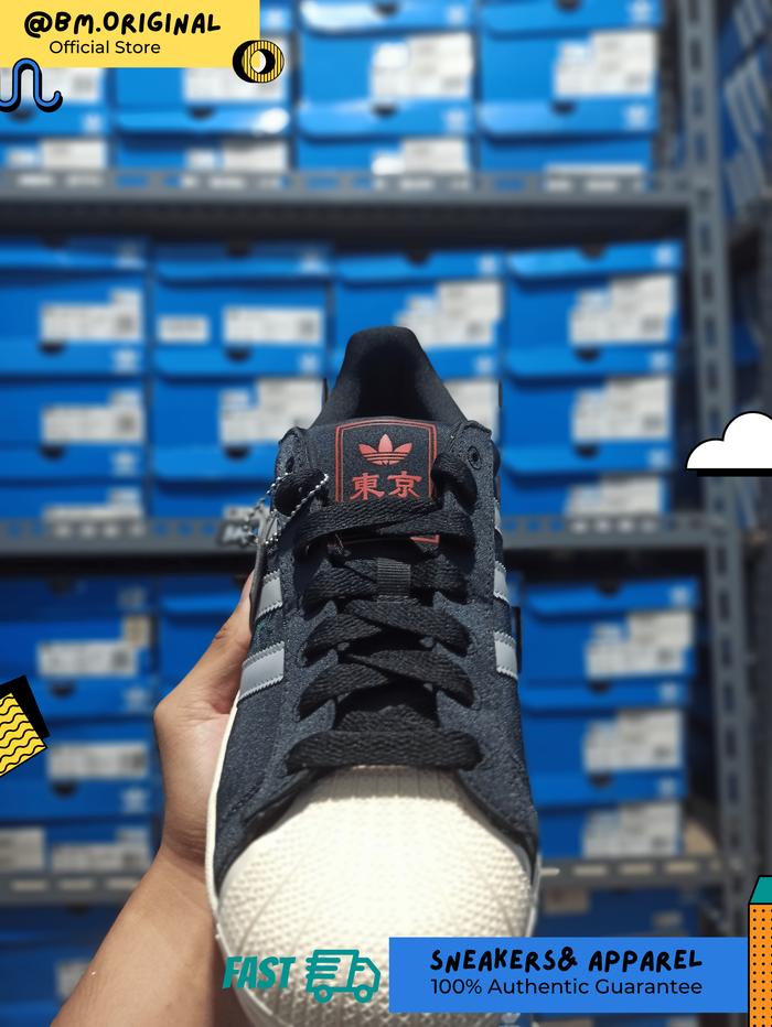 Adidas Superstar II Tokyo Sukajan Core Black Grey Two Cream White JI0100