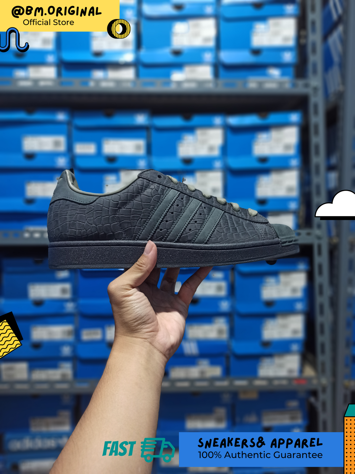 Adidas Superstar II Utility Black Grey Six Clay KK4751