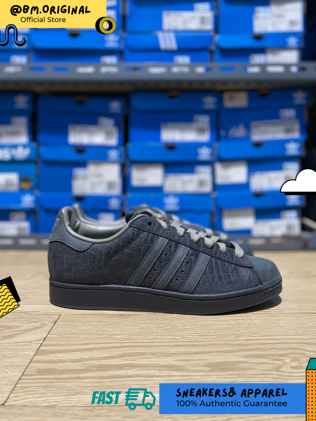 Adidas Superstar II Utility Black Grey Six Clay KK4751