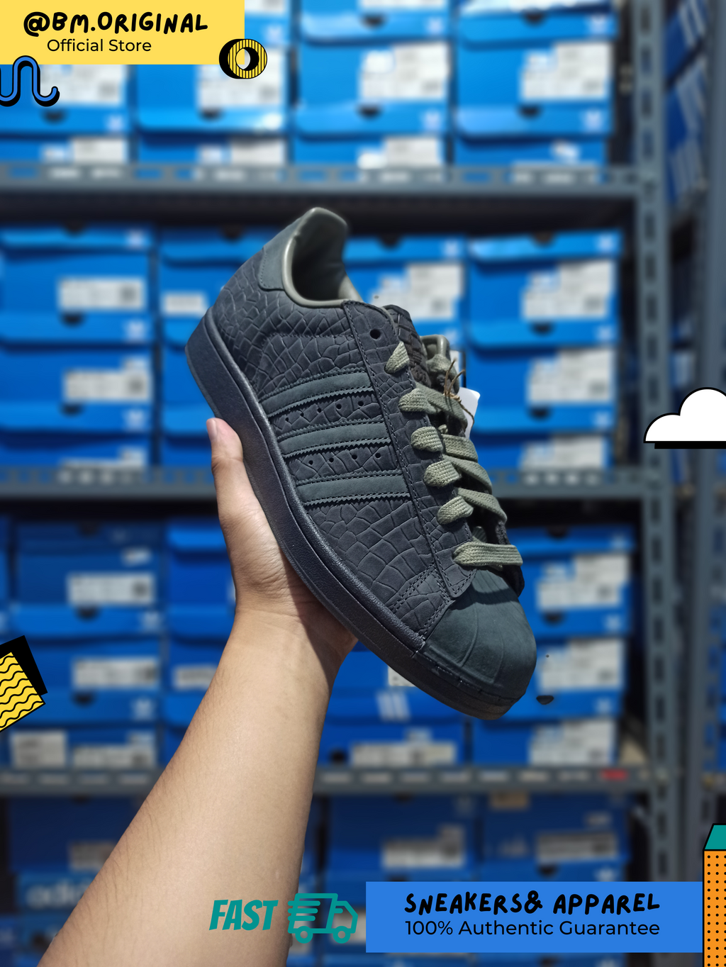 Adidas Superstar II Utility Black Grey Six Clay KK4751