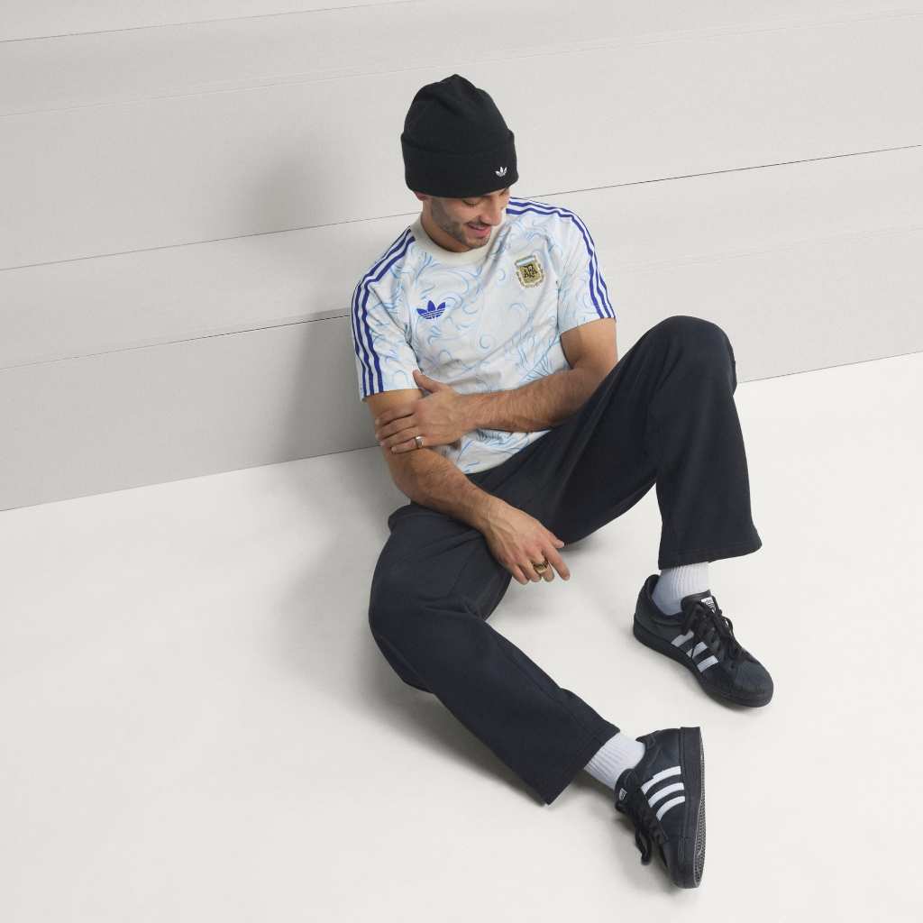 Adidas T-shirt Argentina Originals All Over Print Off White KF0323