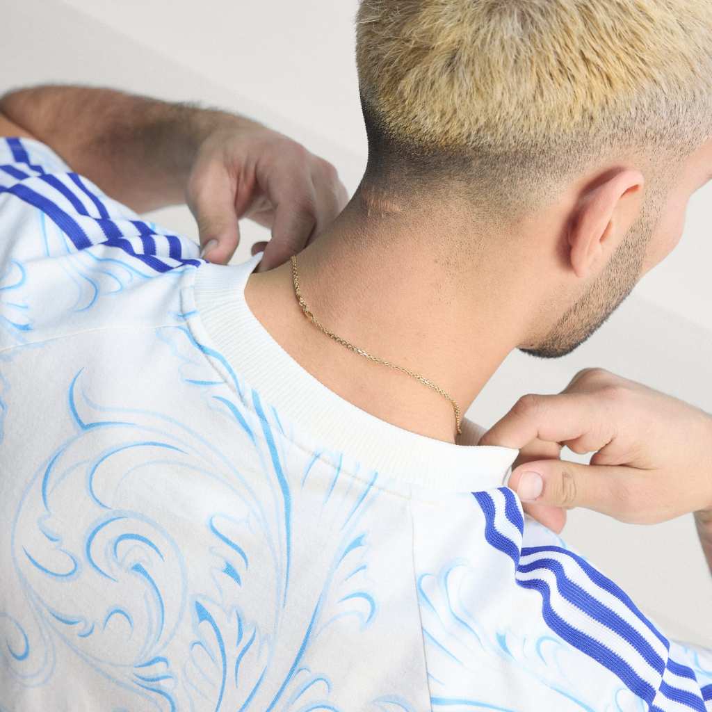 Adidas T-shirt Argentina Originals All Over Print Off White KF0323