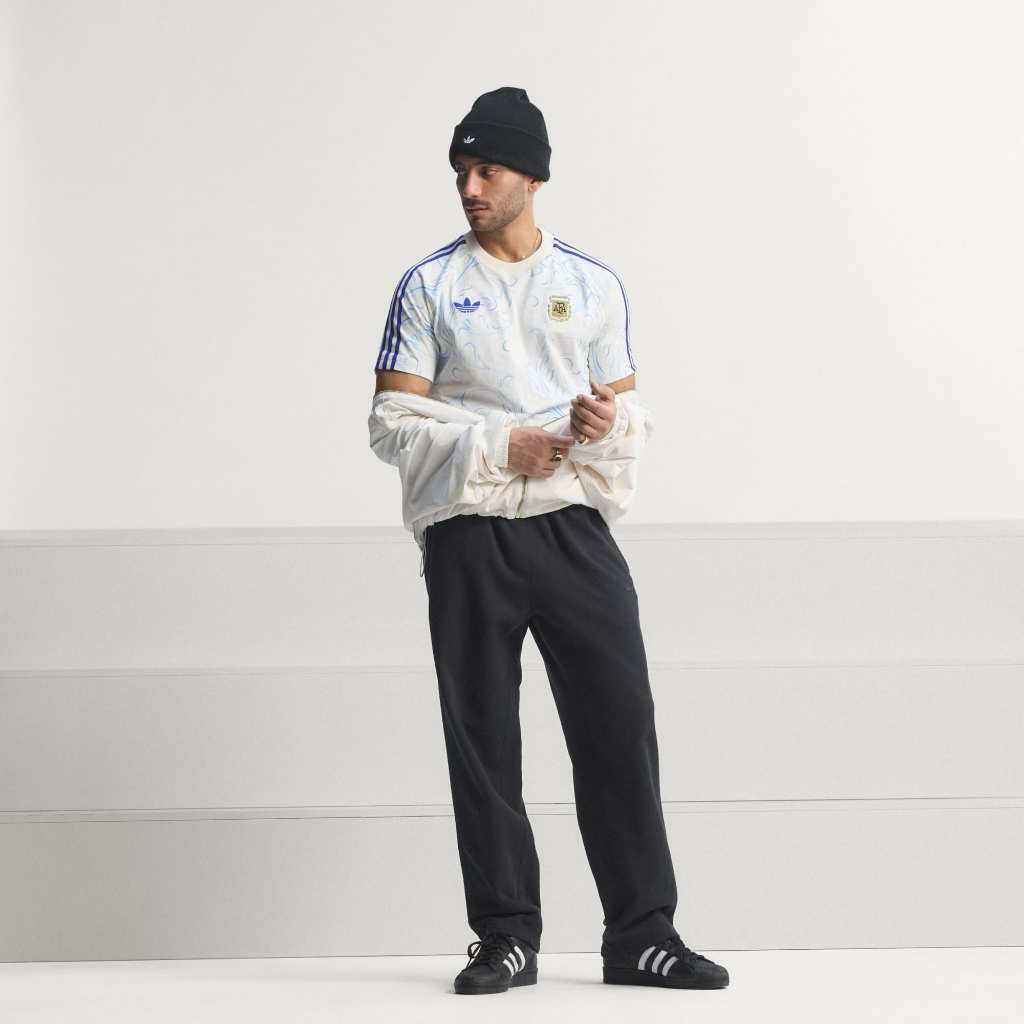 Adidas T-shirt Argentina Originals All Over Print Off White KF0323