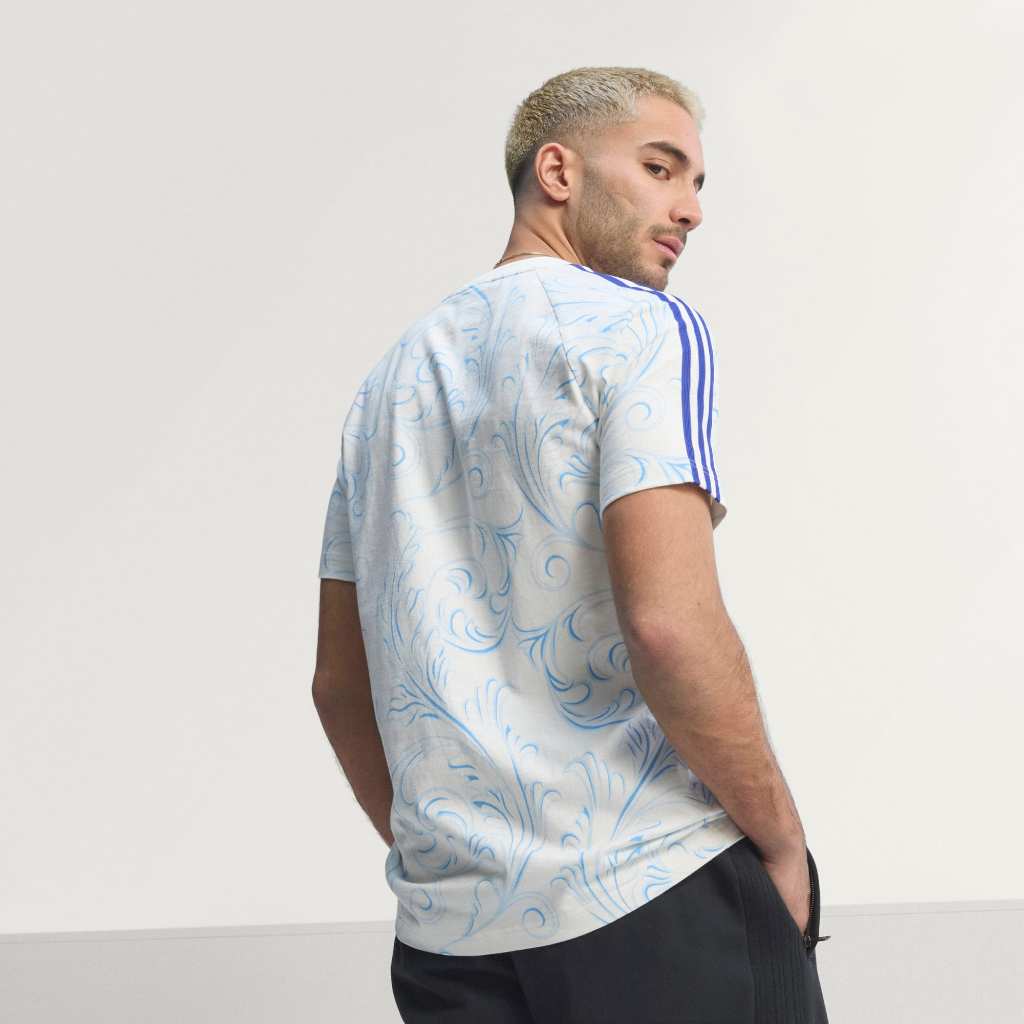 Adidas T-shirt Argentina Originals All Over Print Off White KF0323