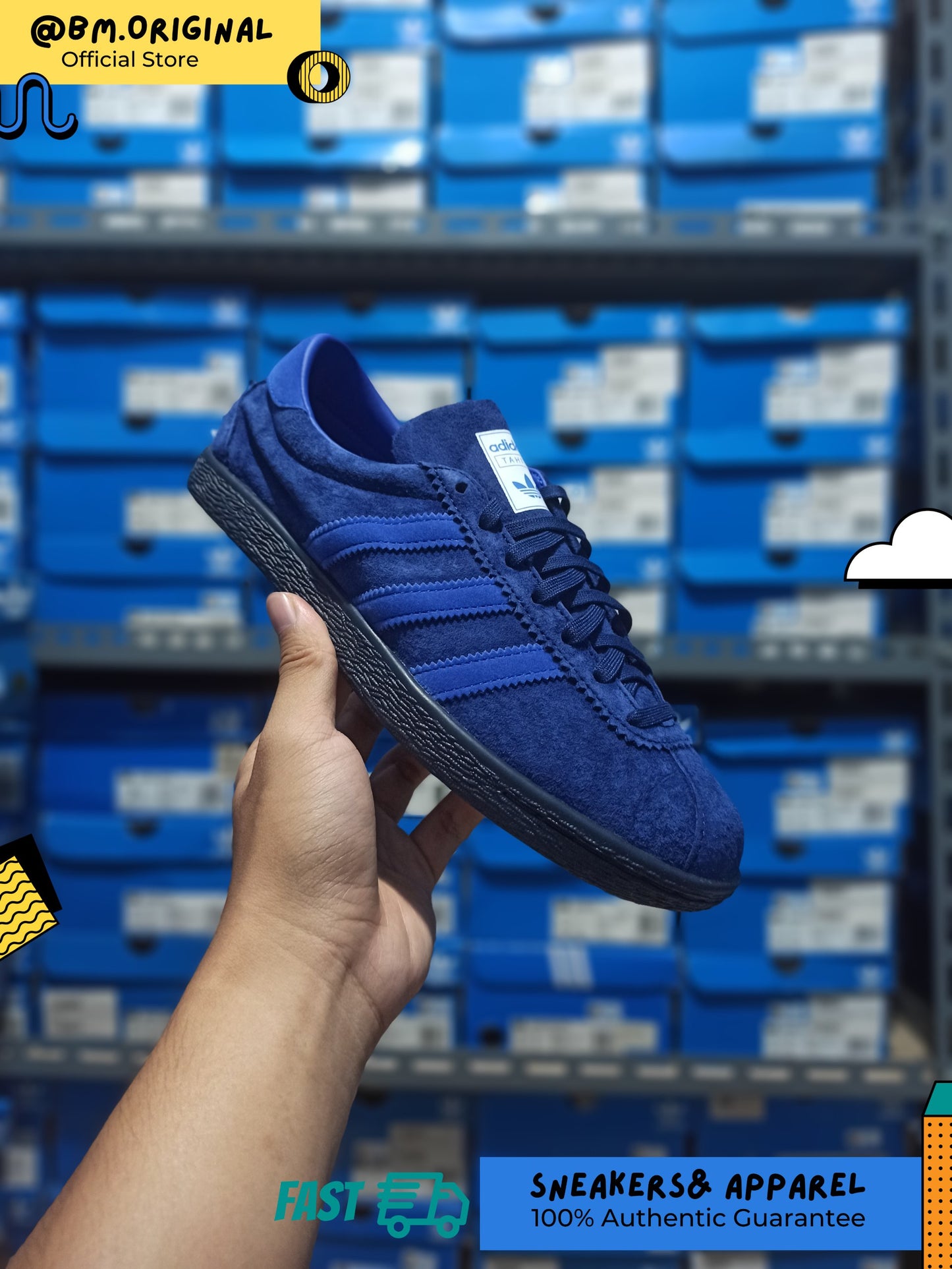 Adidas Tahiti Marine Night Sky Bold Blue Night Navy JR4773