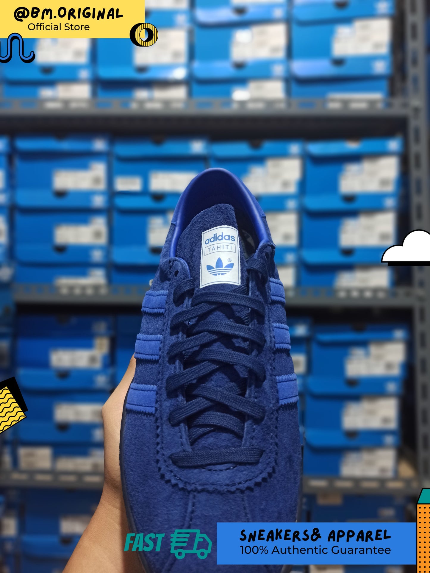 Adidas Tahiti Marine Night Sky Bold Blue Night Navy JR4773