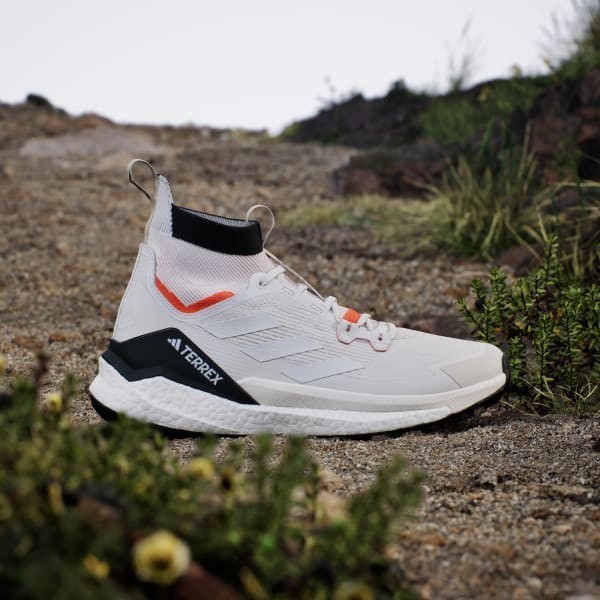 Adidas Terrex Free Hiker 2.0 Hiking Crystal White Semi Impact Orange JI1872