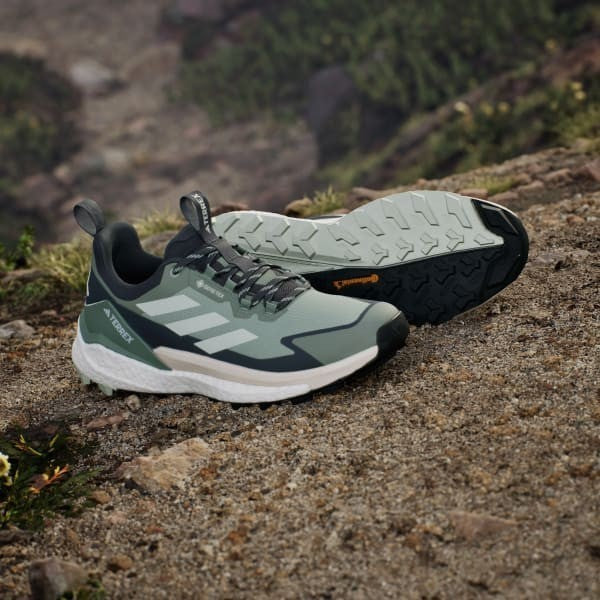 Adidas Terrex Free Hiker 2.0 Low Gore-tex Hiking Silver Green Linen Green Grey Six JI1869
