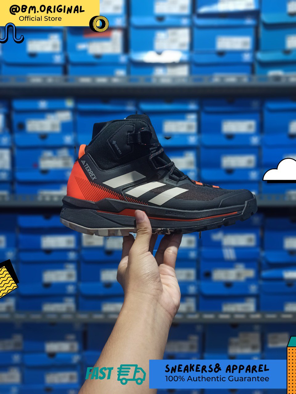 Adidas Terrex Skychaser Goretex Core Black Wonder Beige ID3426