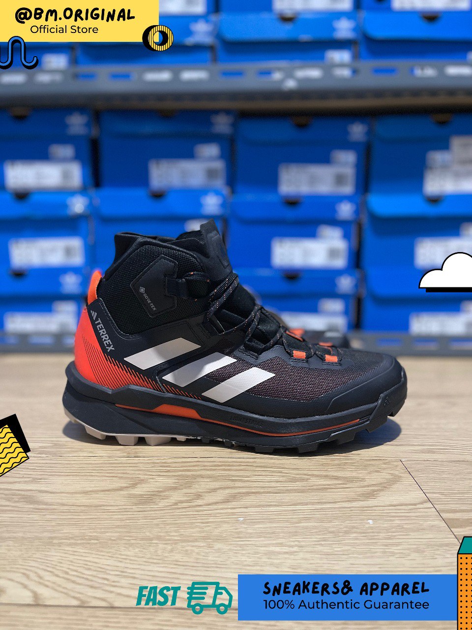 Adidas Terrex Skychaser Goretex Core Black Wonder Beige ID3426