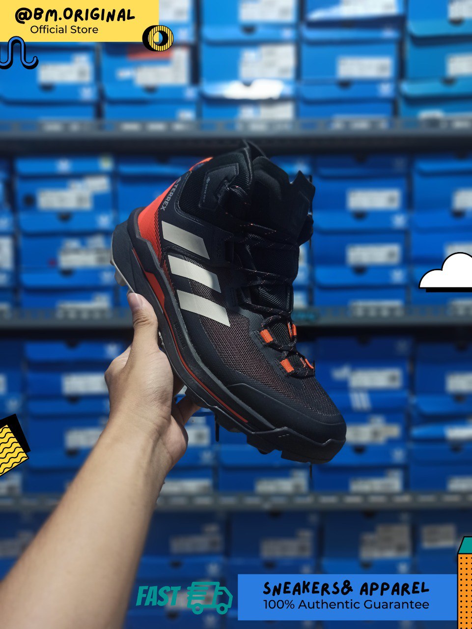 Adidas Terrex Skychaser Goretex Core Black Wonder Beige ID3426