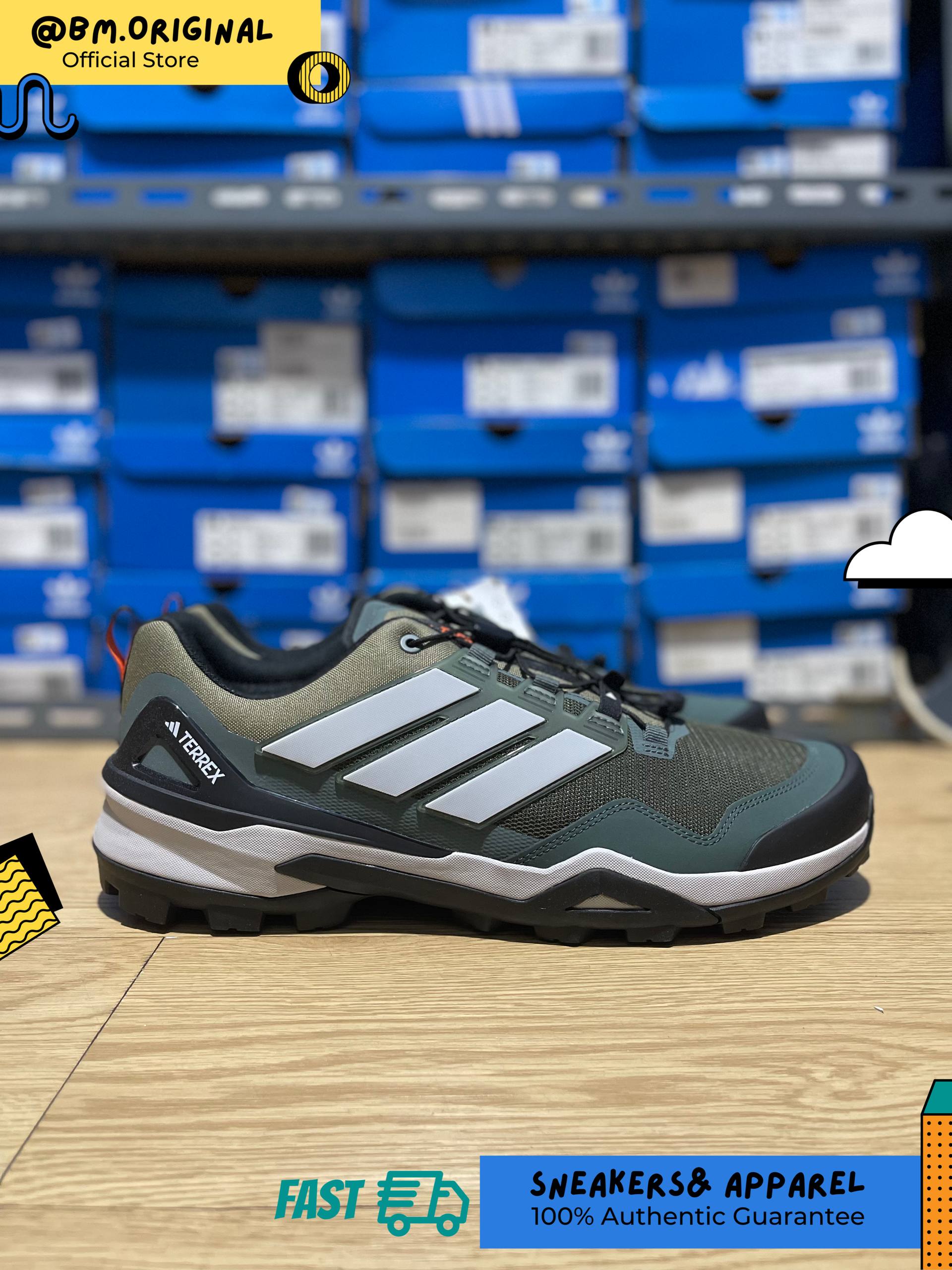 Adidas Terrex Skychaser Hiking Olive Strata Grey Two Core Black JH6386