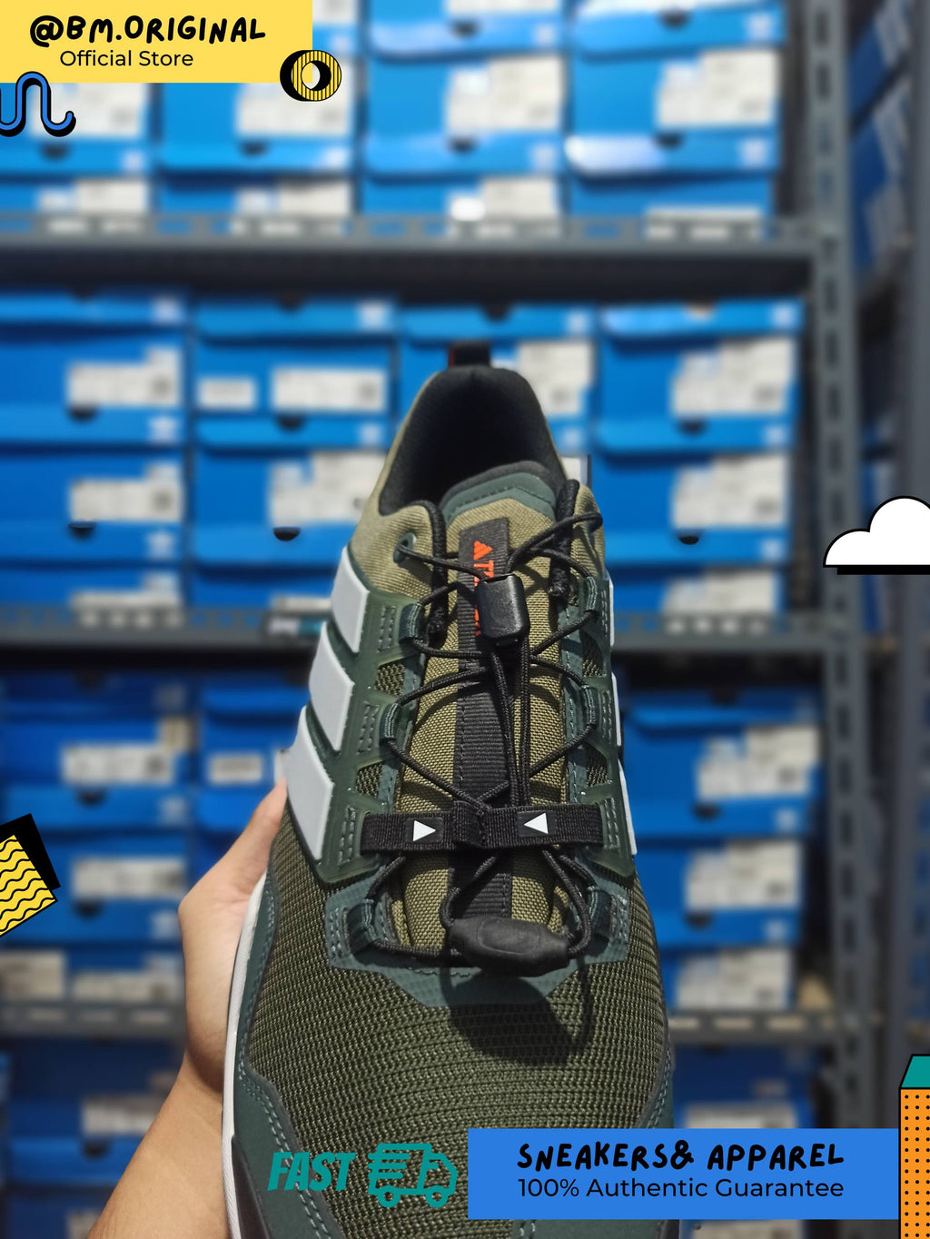 Adidas Terrex Skychaser Hiking Olive Strata Grey Two Core Black JH6386