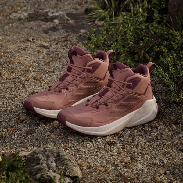 Adidas Terrex Trailmaker 2.0 Leather Hiking Warm Clay Burgundy IH3744