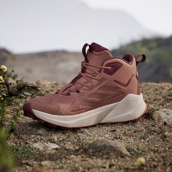 Adidas Terrex Trailmaker 2.0 Leather Hiking Warm Clay Burgundy IH3744