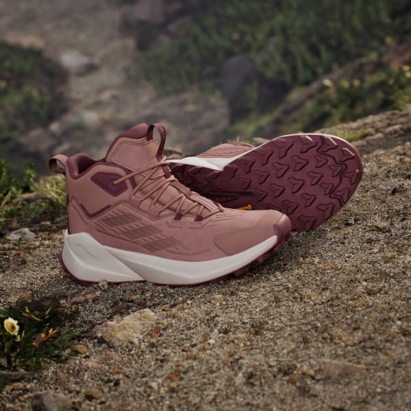 Adidas Terrex Trailmaker 2.0 Leather Hiking Warm Clay Burgundy IH3744