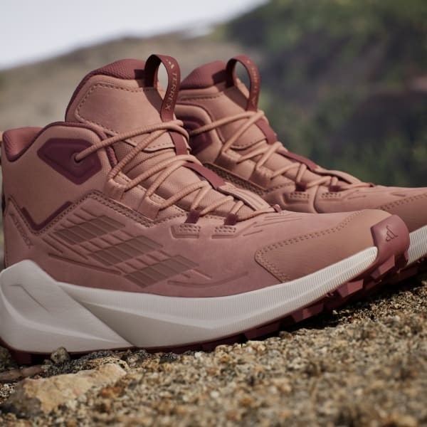 Adidas Terrex Trailmaker 2.0 Leather Hiking Warm Clay Burgundy IH3744