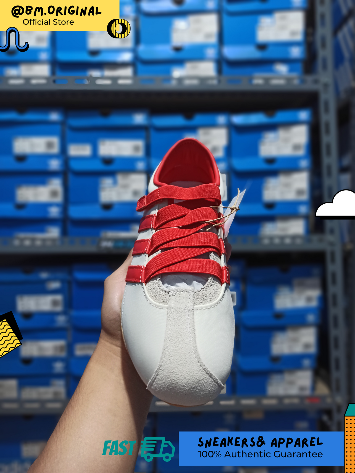 Adidas Tokyo MJ W Mary Jane Core Cream White Red Gold Metallic IH3999