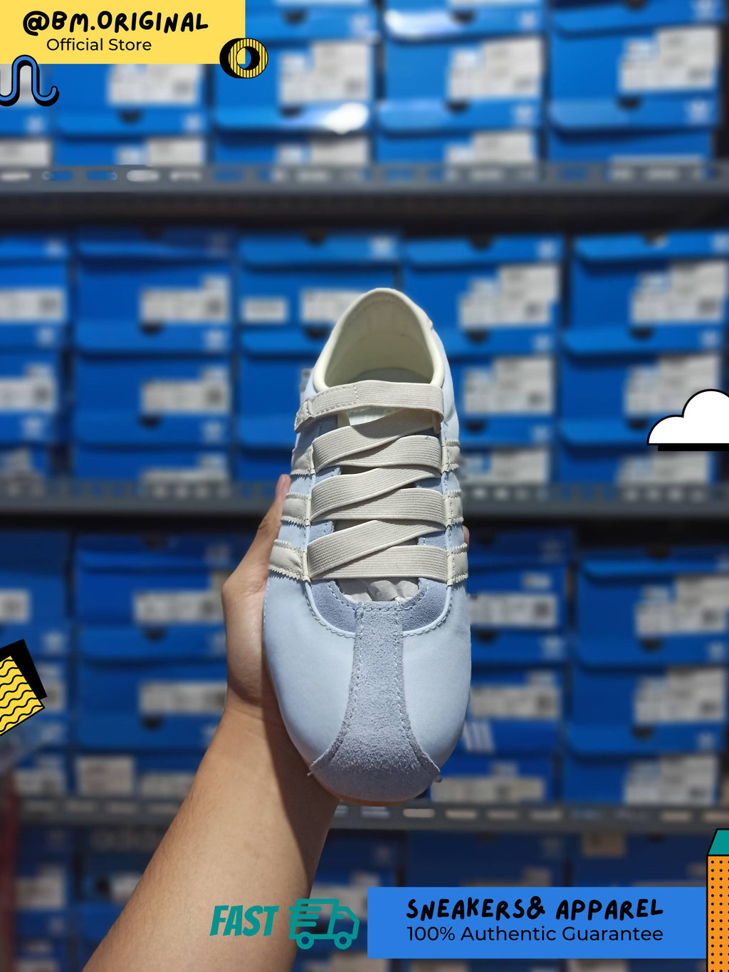 Adidas Tokyo Mary Jane Crystal Sky Cream White Gold Metallic IH4001