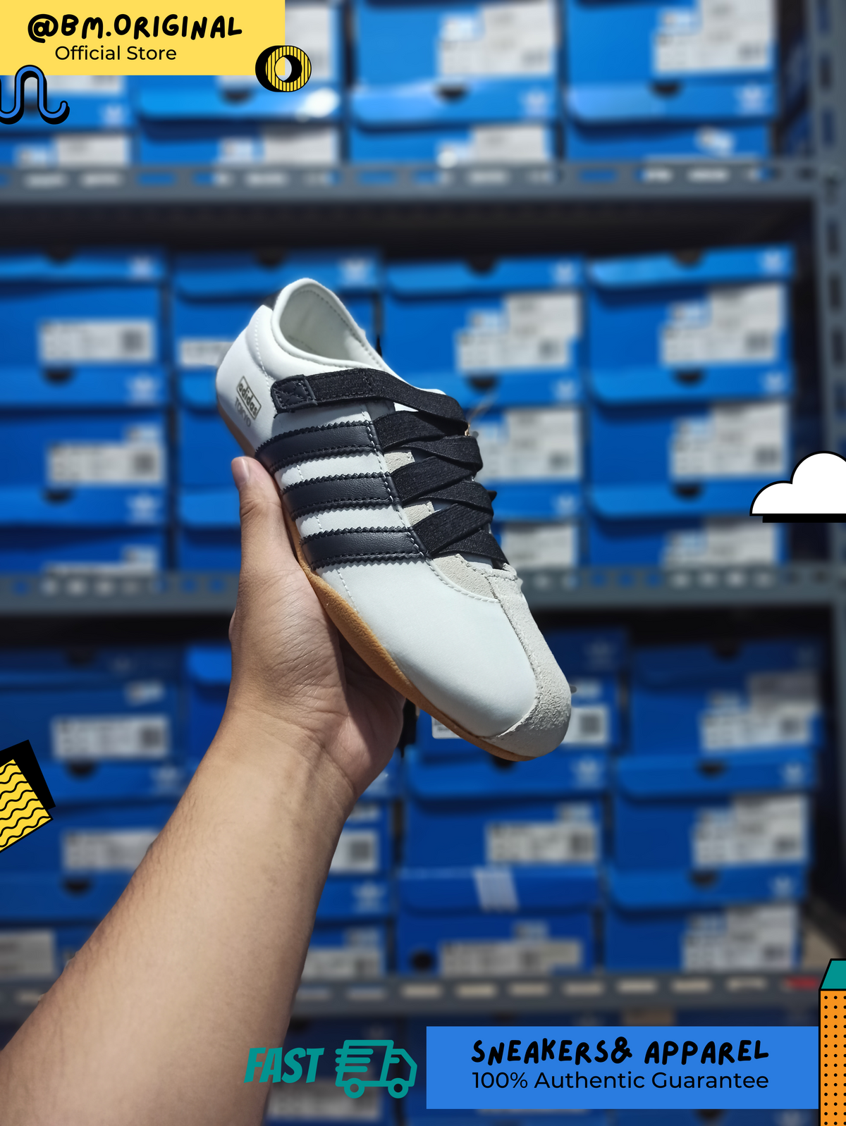 Adidas Tokyo Mary Jane Off White Core Black Gum KJ8378