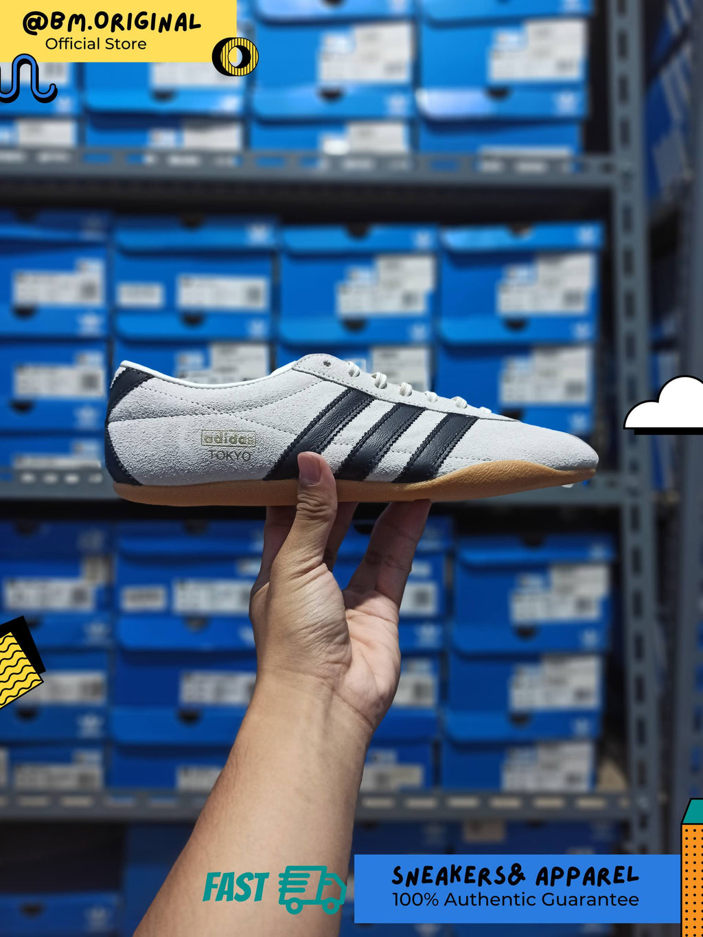 Adidas Tokyo Off White Core Black Gold Metallic JI0182