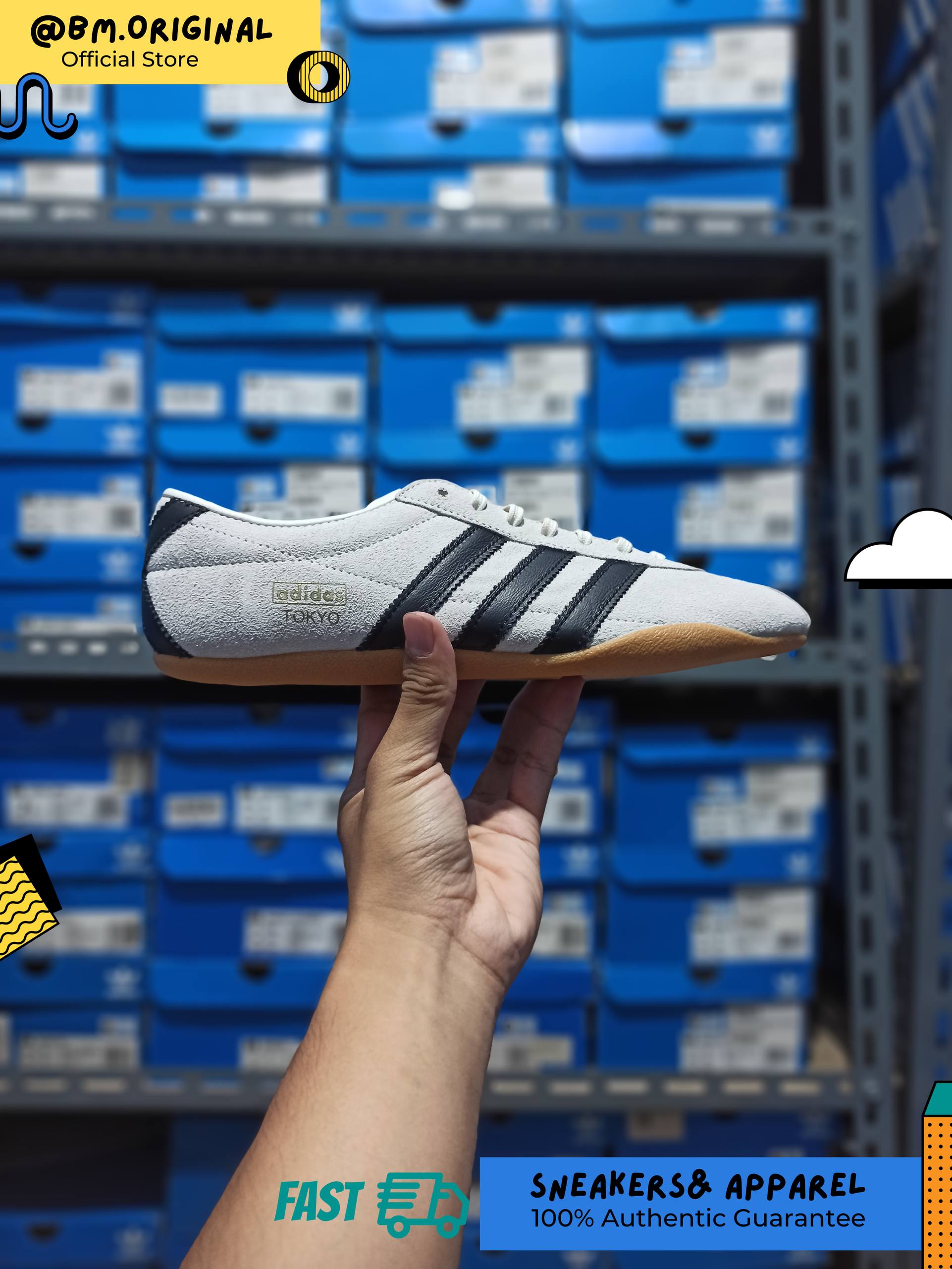 Adidas Tokyo Off White Core Black Gold Metallic JI0182