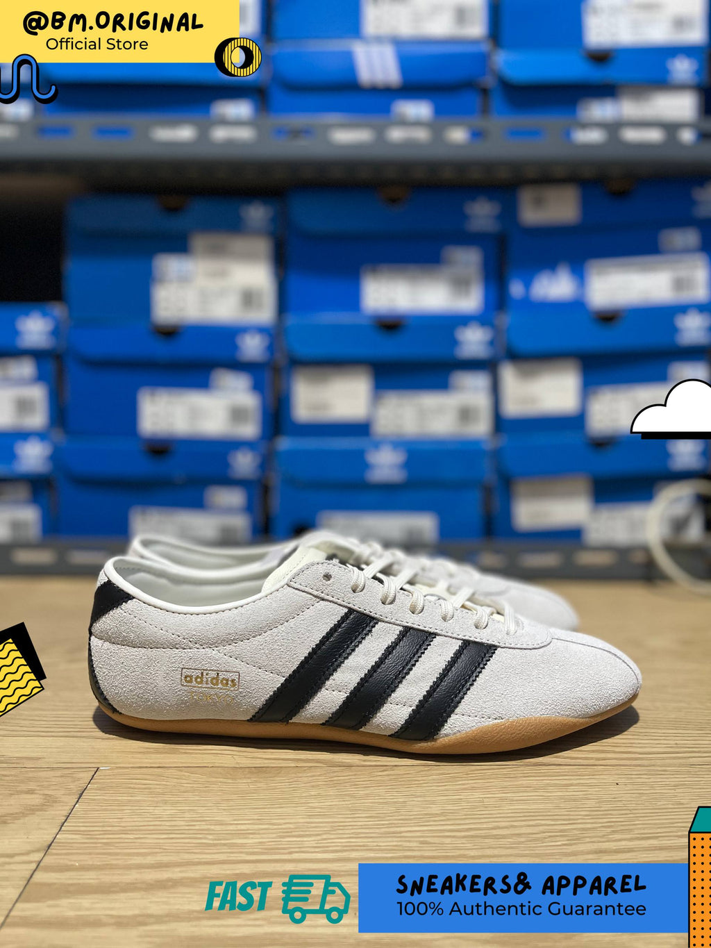 Adidas Tokyo Off White Core Black Gold Metallic JI0182