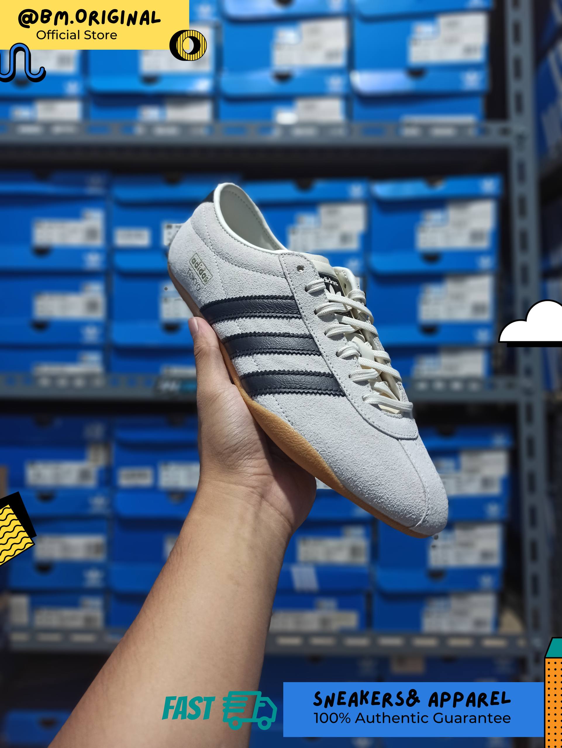 Adidas Tokyo Off White Core Black Gold Metallic JI0182