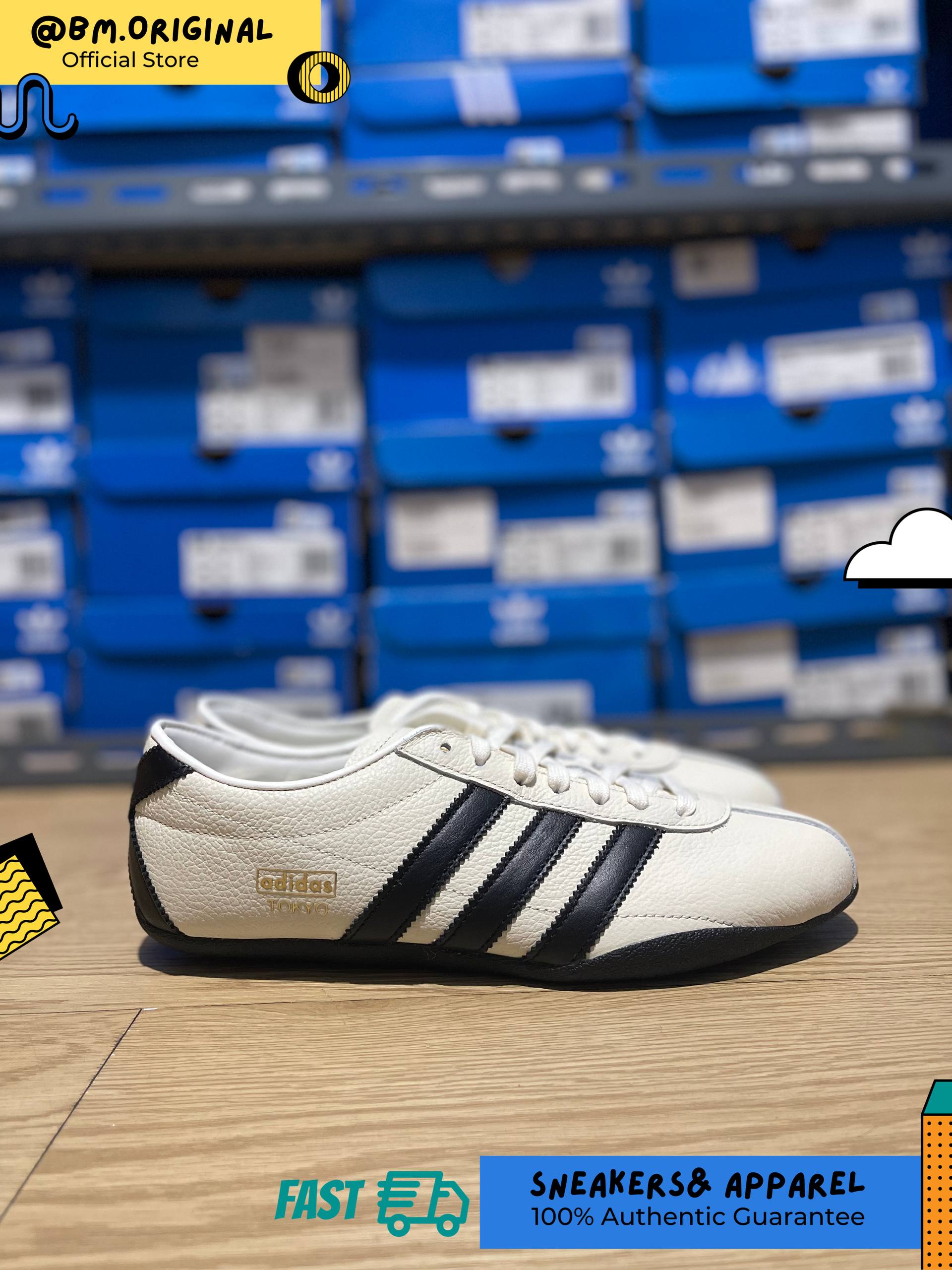 Adidas Tokyo Off White Core Black Gold Metallic JQ0597